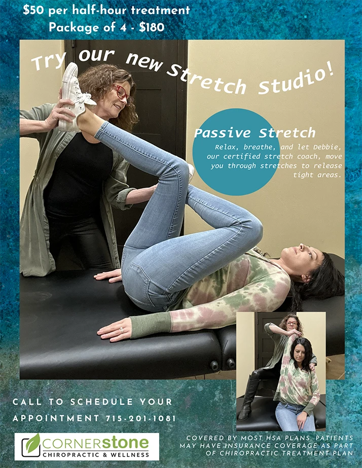 Chiropractic Shawano WI Passive Stretch Flyer